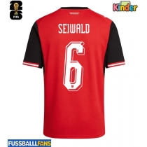 Österreich Nicolas Seiwald #6 Heimtrikotsatz Kinder WM 2026 Kurzarm (+ Kurze Hosen)